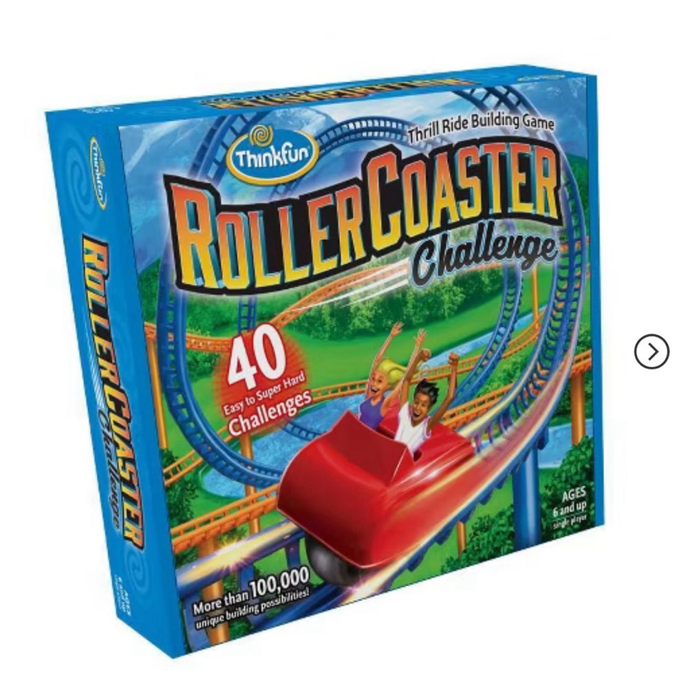 ThinkFun Roller Coaster Challenge STEM Toy and Building Game NEW